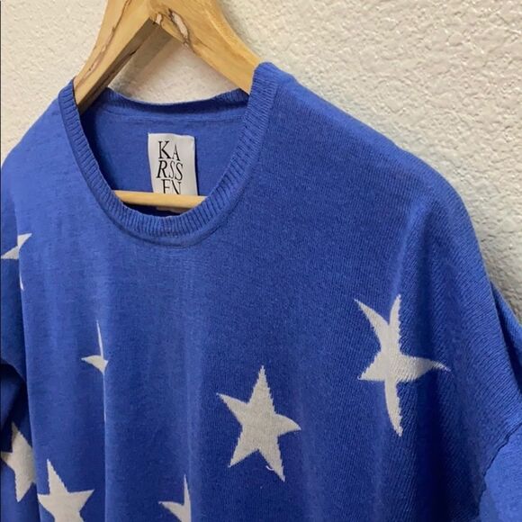 Zoe Karssen Loose Fit Stars Sweater Medium - Picture 3 of 5